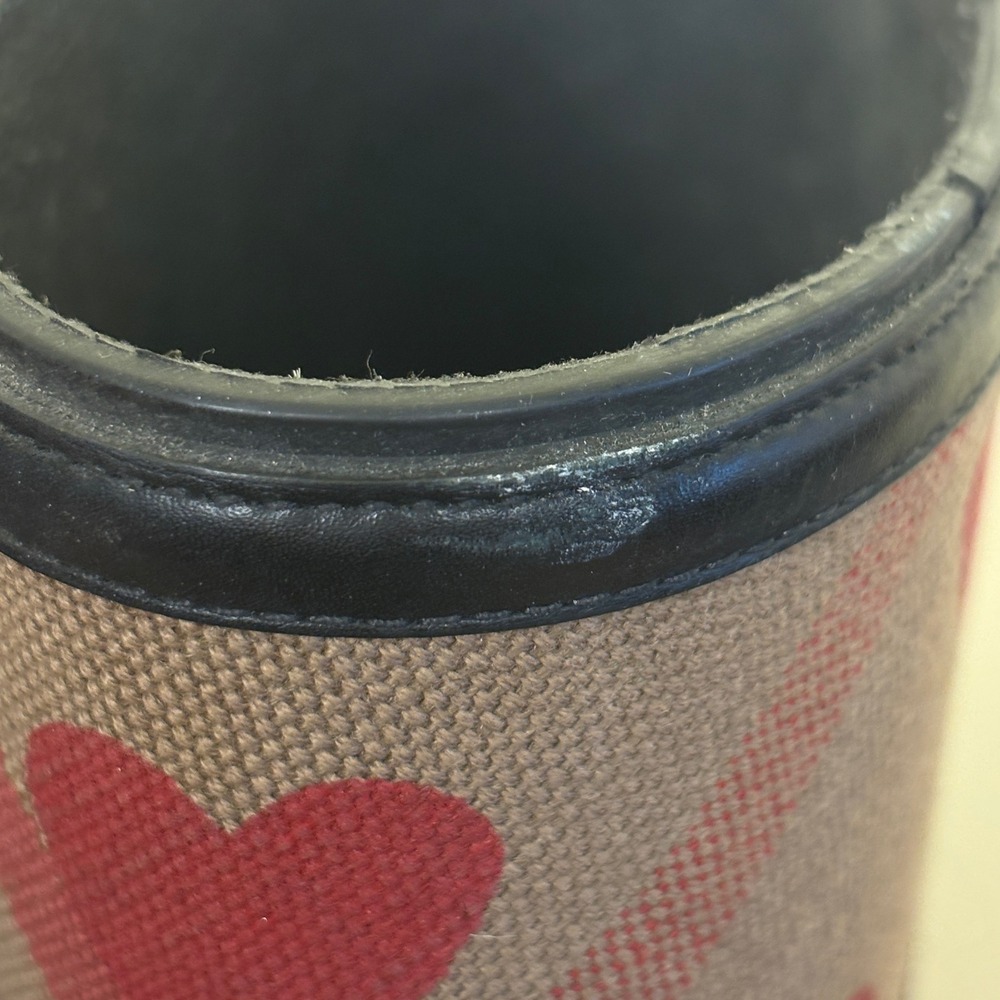 BURBERRY Crosshill Heart Check Rain Boots In Black Women Size 40 Outdoor Rubber - Picture 9 of 14